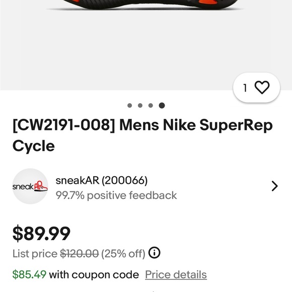 Nike Black and Red Cycling Footwear - Picture 6 of 6